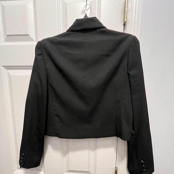 Mort Schrader size 10 vintage black cropped wool jacket blazer - Picture 2 of 6